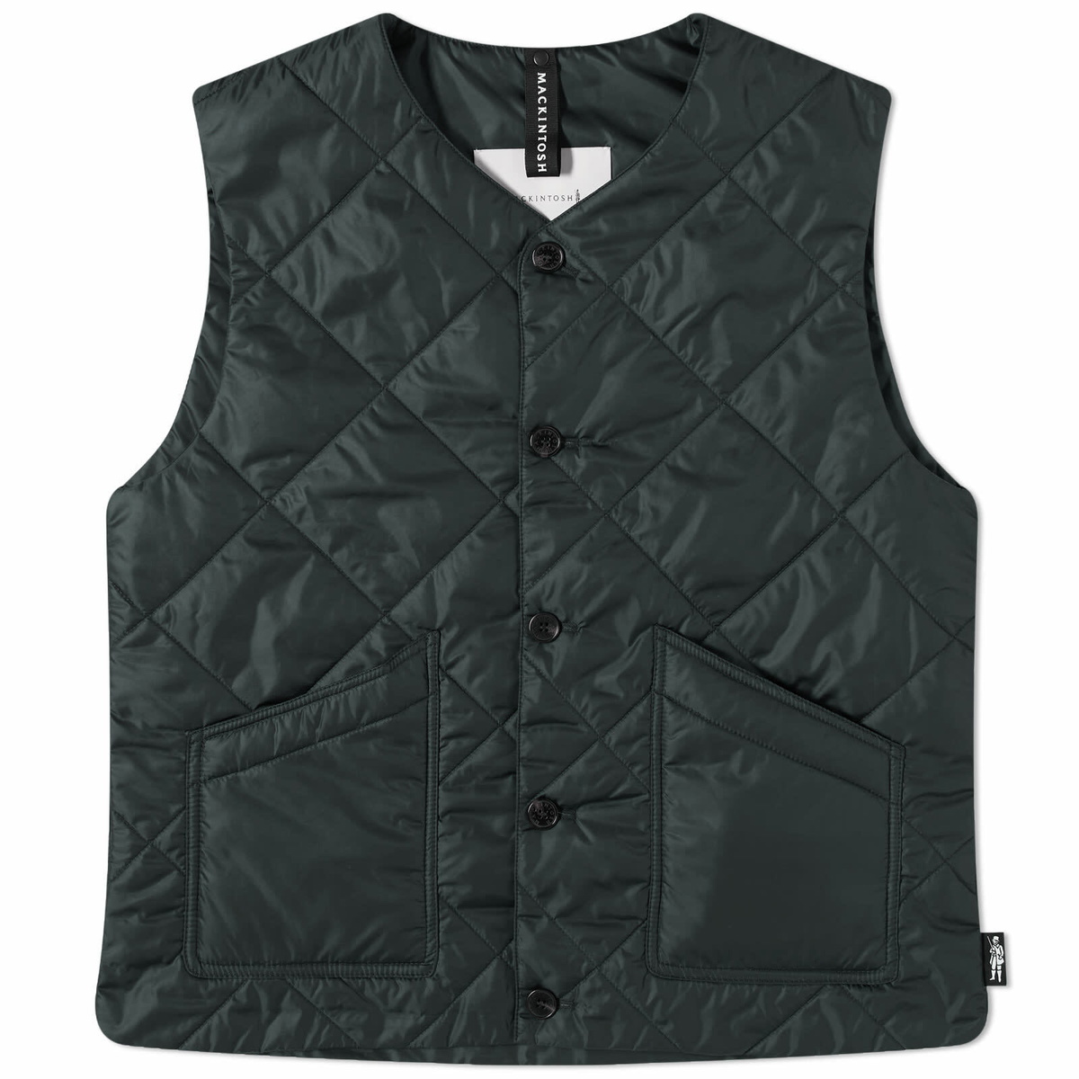 Mackintosh Men's New Hig Quilted Vest in Bottle Green Mackintosh