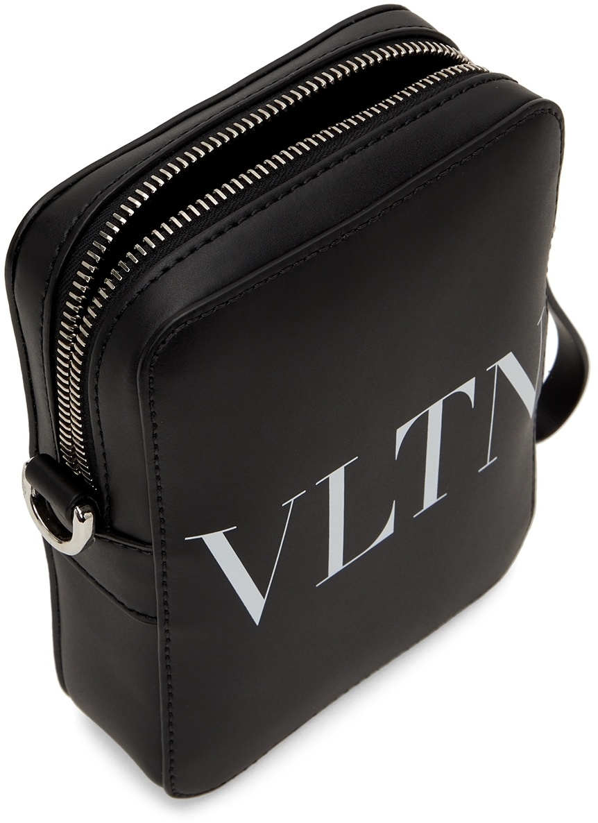 Valentino Black x Green Small Printed Vltn Crossbody Bag 112v34