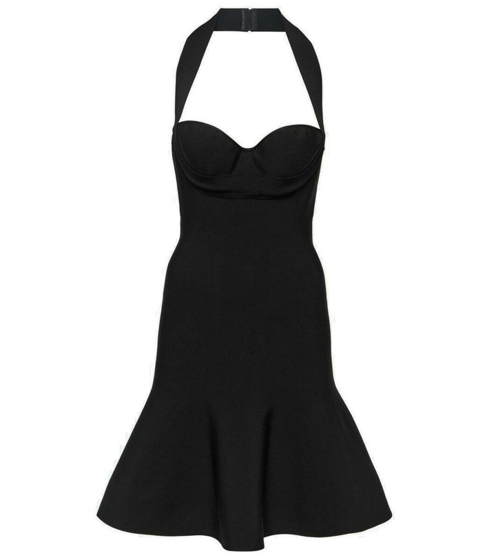 Photo: Alaïa Ribbed-knit halterneck minidress