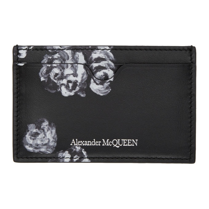 Photo: Alexander McQueen Black Roses and Skull Card Holder
