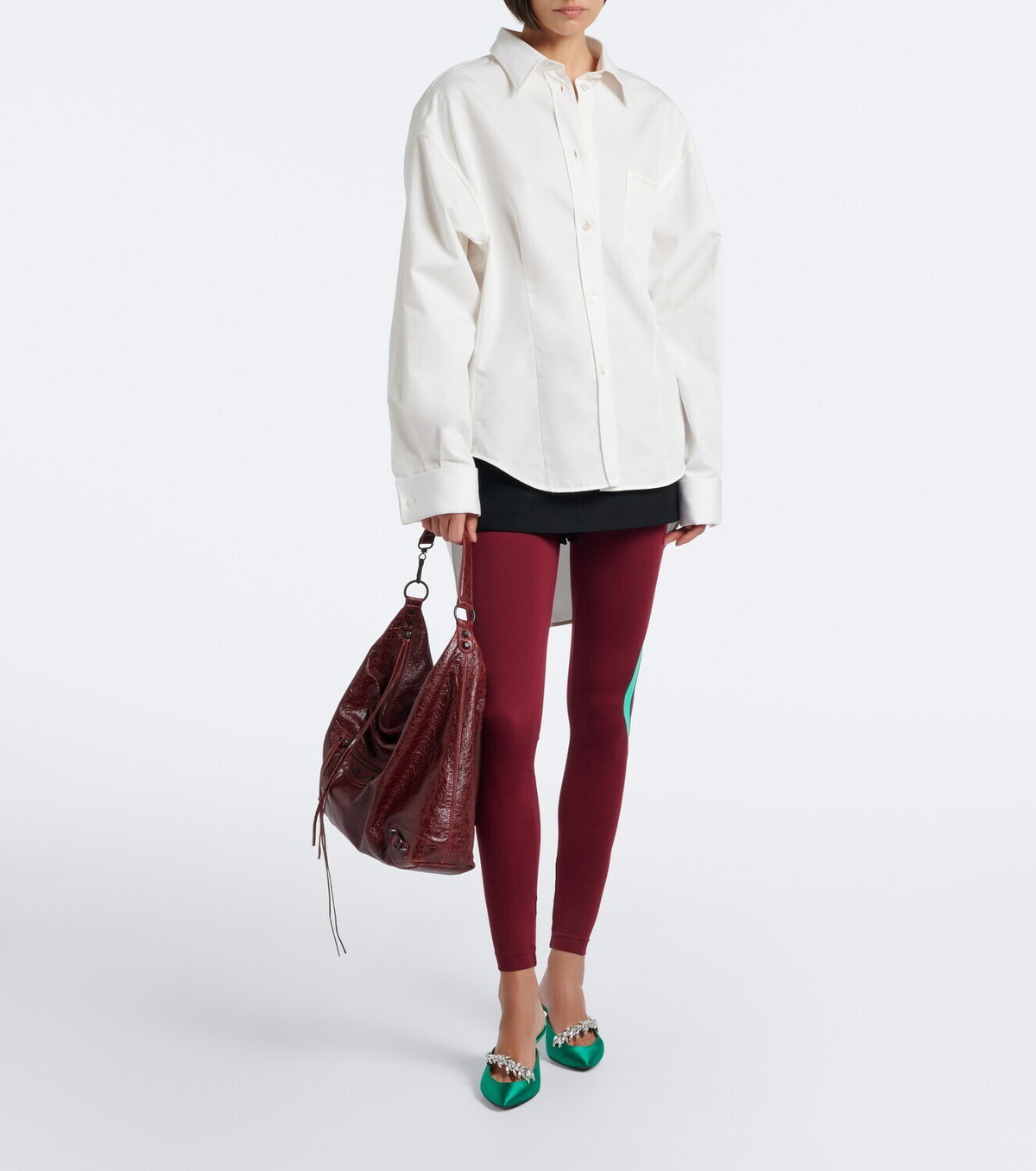 Balenciaga Le City Medium leather tote bag