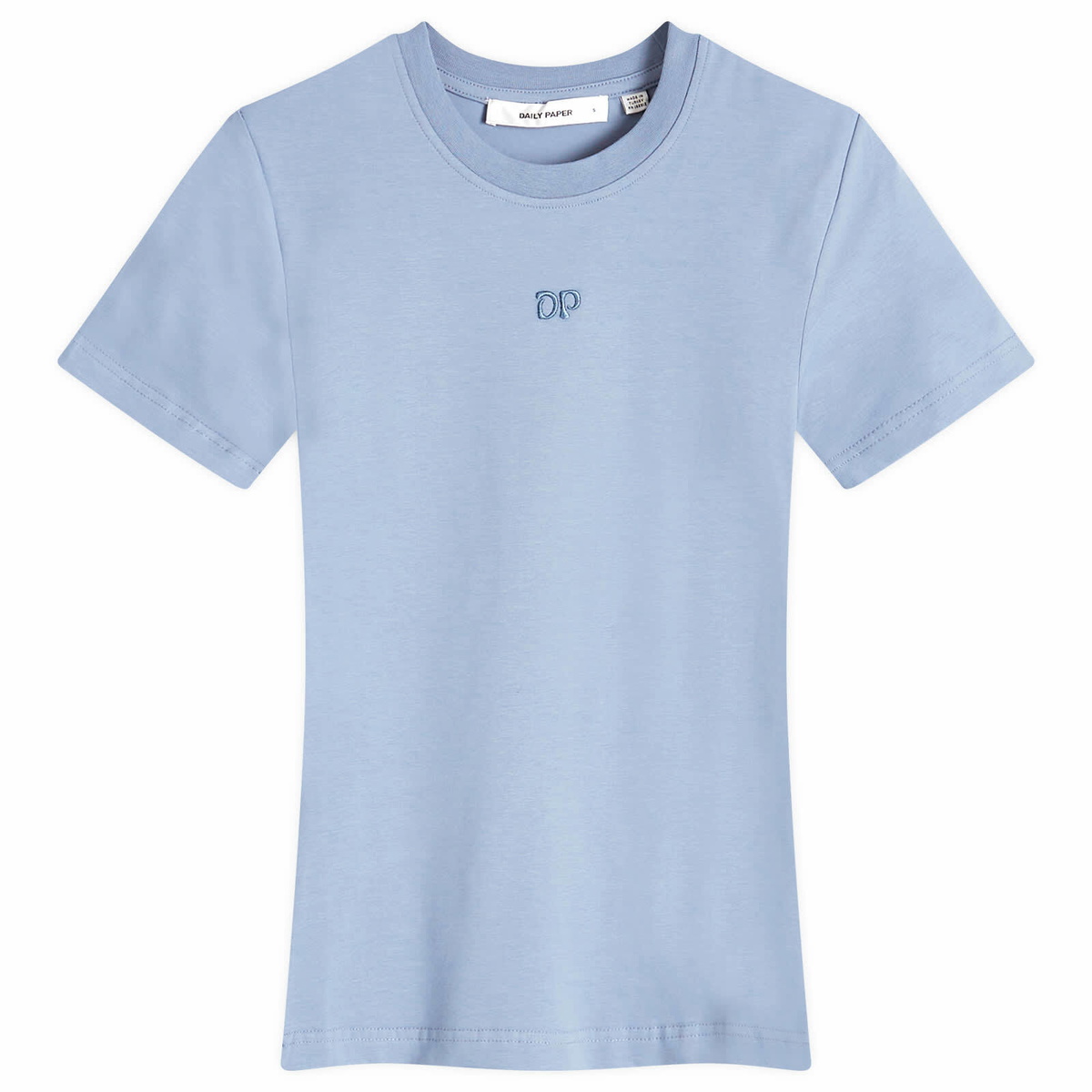 Daily Paper Women's Unit Emb T-Shirt in Country Blue