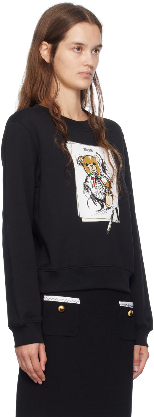 Moschino Black Teddy Bear Sweatshirt