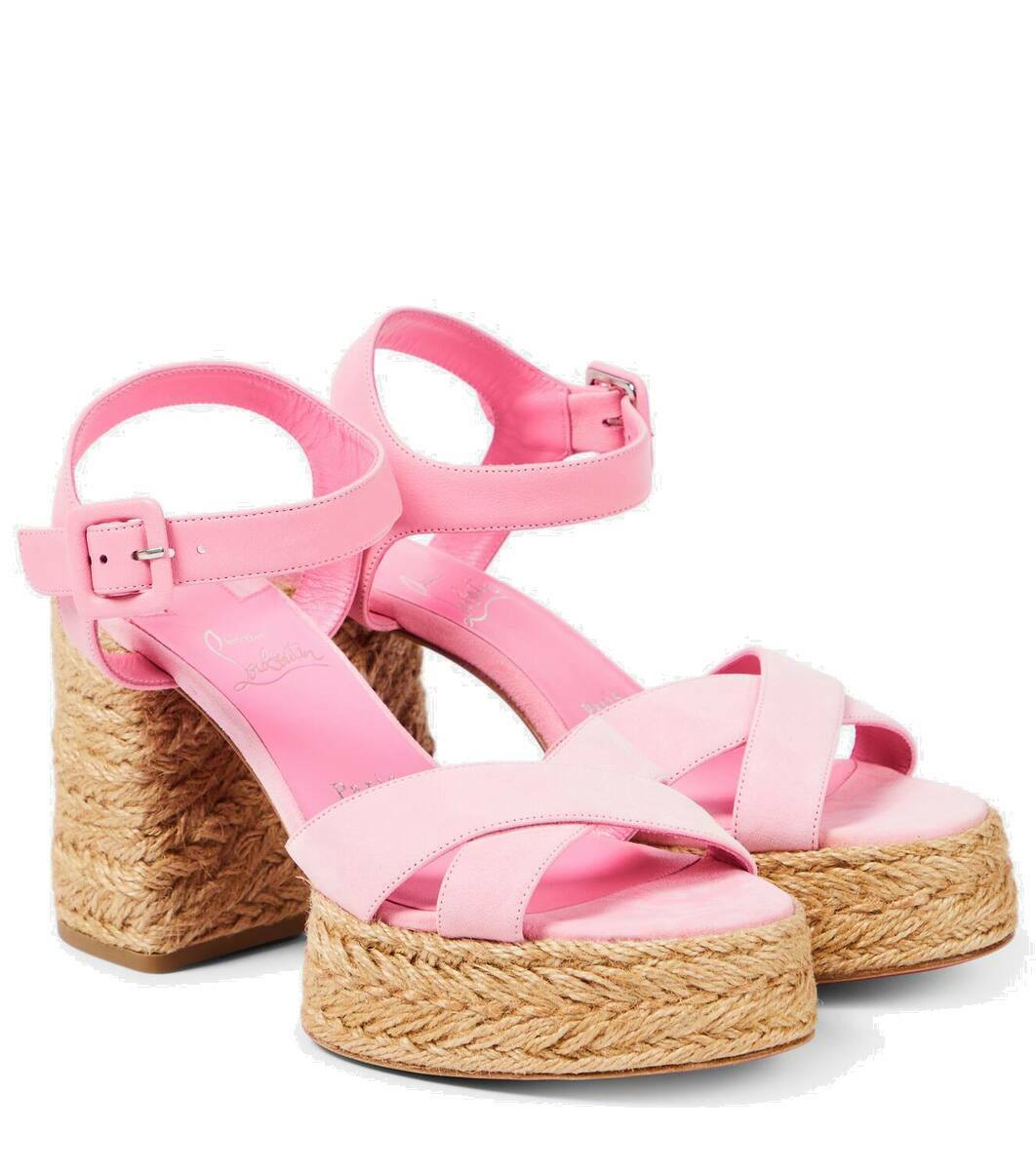 【Christian Louboutin】 Calakala 70 leather espadrilles CHRISTIAN LOUBOUTIN Calakala 70 leather and suede espadrille
