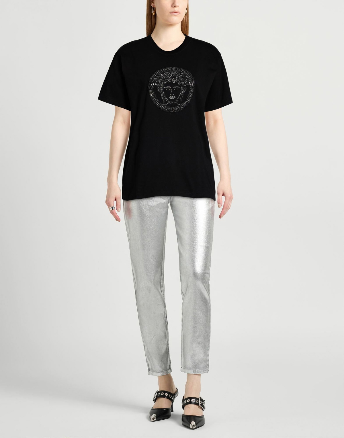 Versace Womens T-shirt in Black