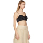 Moncler Genius 4 Moncler Simone Rocha Black Ruffle Bra