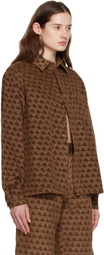 ERL Brown Printed Shirt