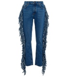 Alanui - High-rise fringed jeans