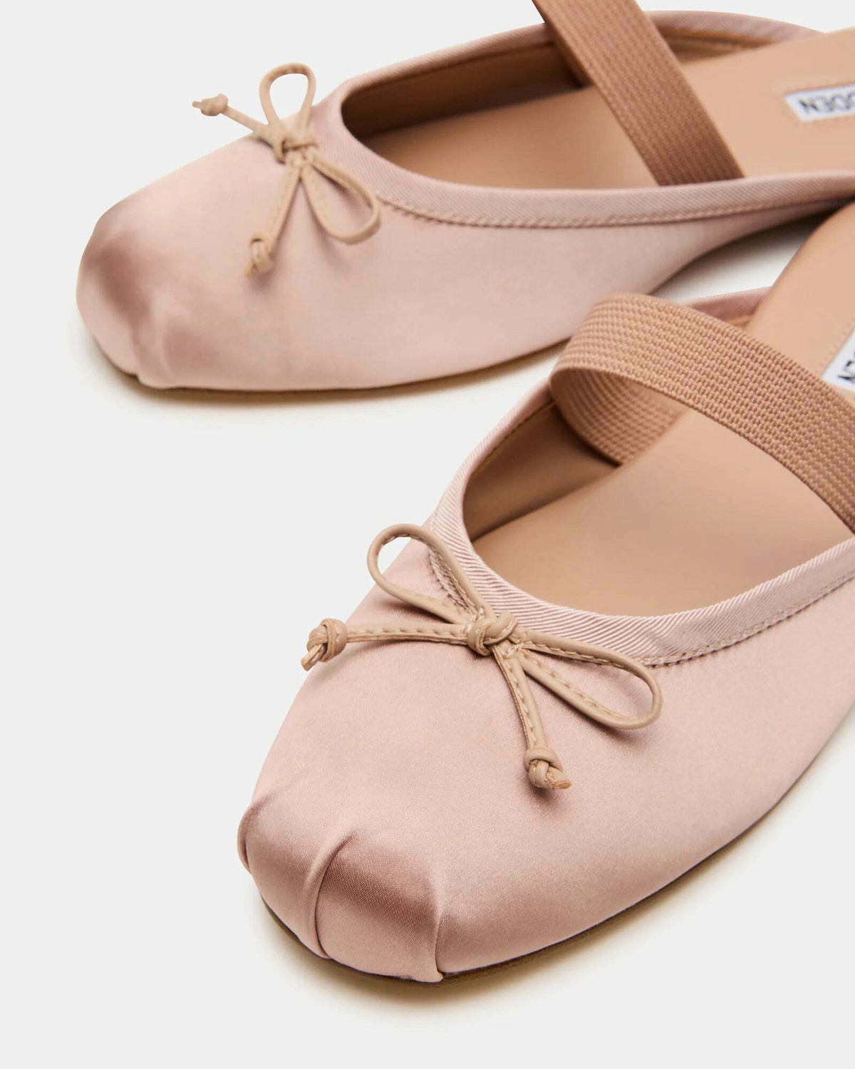 Steve Madden Cutesy Flats in Blush Satin