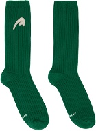 ADER error Green A-peec Logo Socks