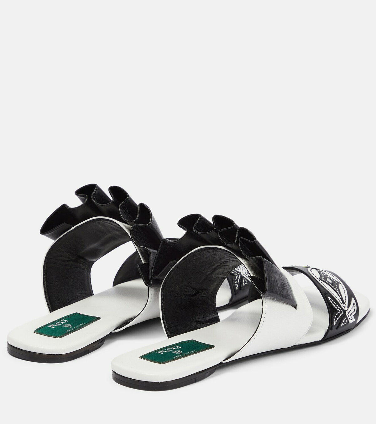 Pucci - Embroidered leather sandals Emilio Pucci