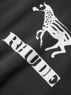 Rhude - Dinero Logo-Print Cotton-Jersey Sweatshirt - Black