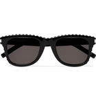 SAINT LAURENT - D-Frame Studded Acetate Sunglasses - Black