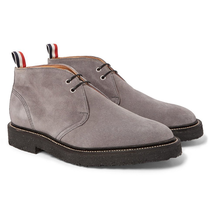 Photo: Thom Browne - Suede Chukka Boots - Men - Gray