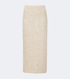 Vince Sequined velvet midi skirt