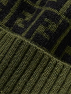 FENDI - Logo-Jacquard Wool Beanie