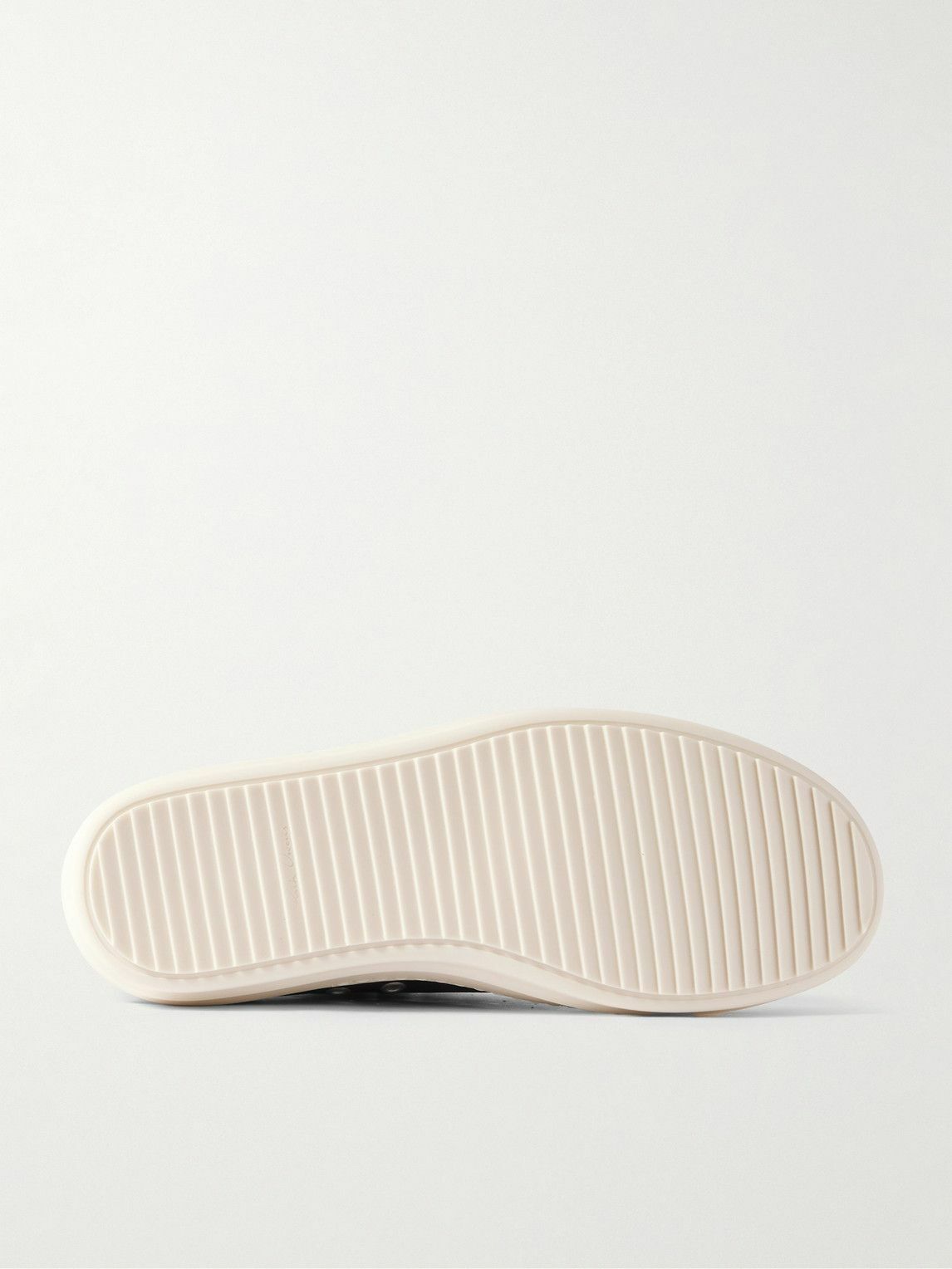 Rick Owens - Ramones Transparent-Leather Sneakers - Brown