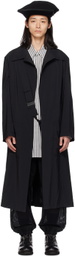 Y's Black High Twist Coat