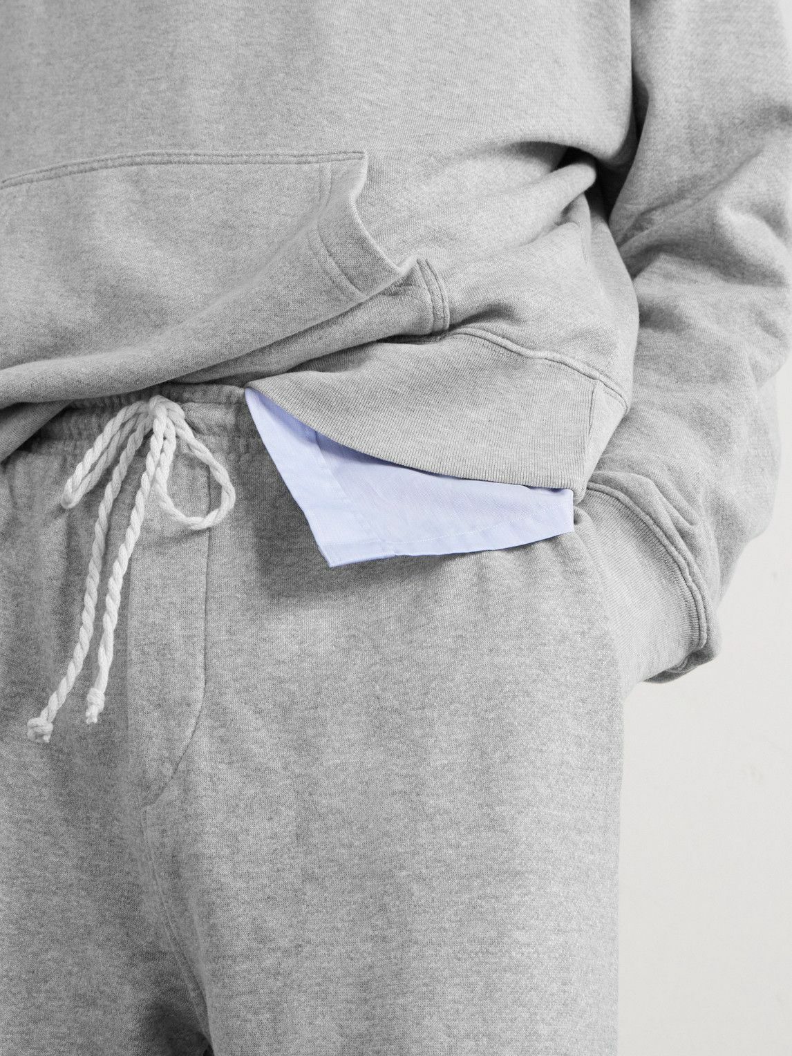 The Elder Statesman - Daily Cotton and Cashmere-Blend Jersey Sweatpants - Gray