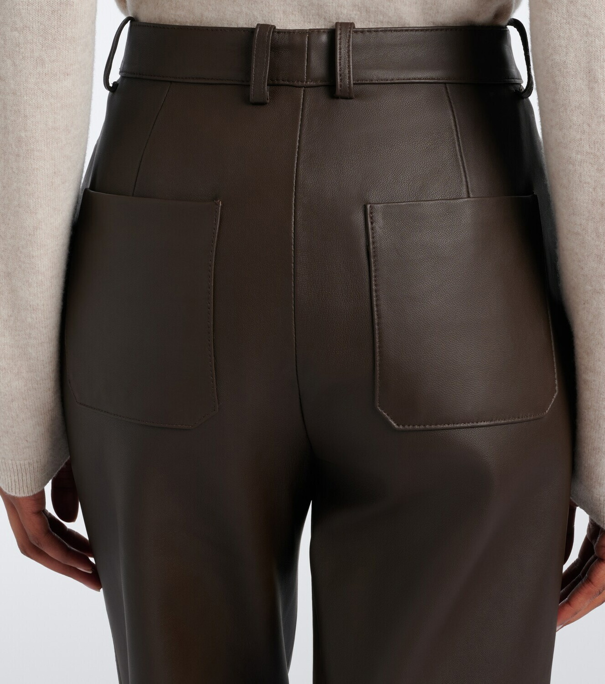 Vince Leather straight pants