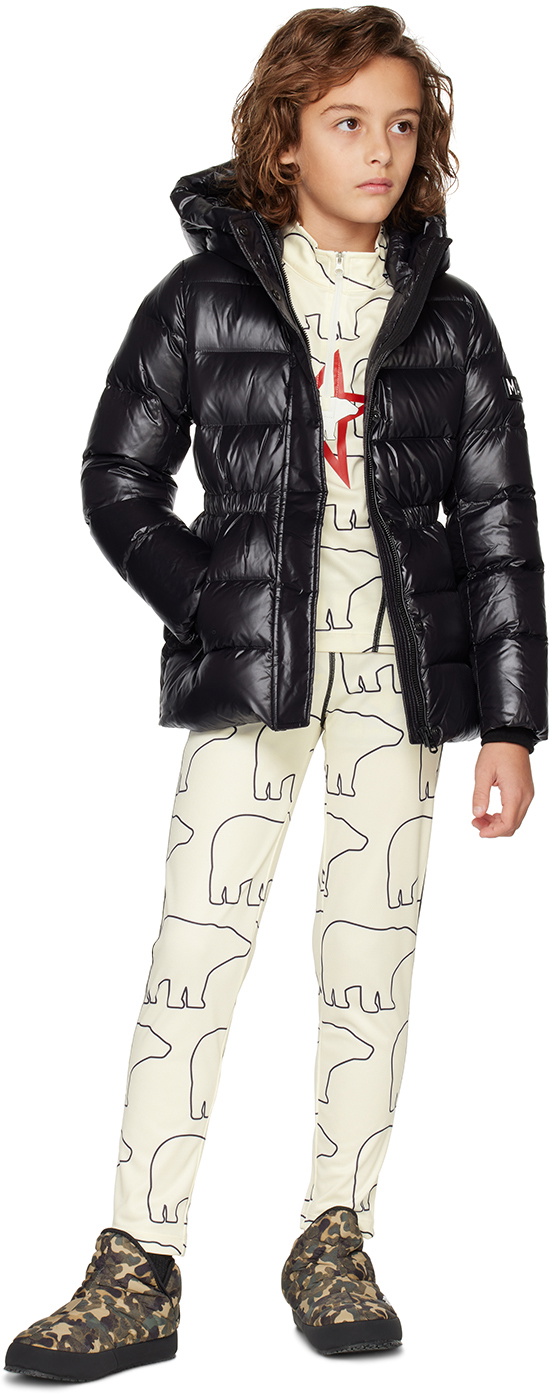 Perfect Moment Kids Off-White Polar Bear Thermal Leggings Perfect Moment