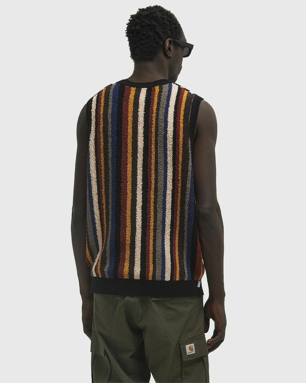 Thisisneverthat Striped Knit Vest Multi-color Men