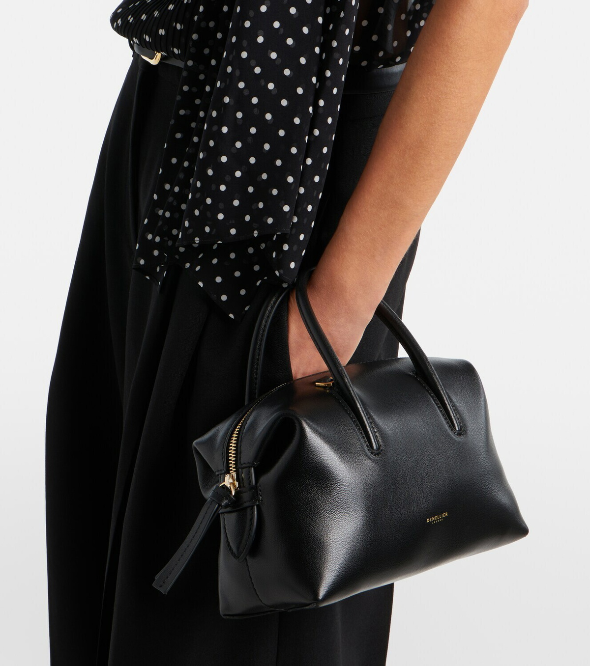 DeMellier Stockholm Small leather top-handle bag