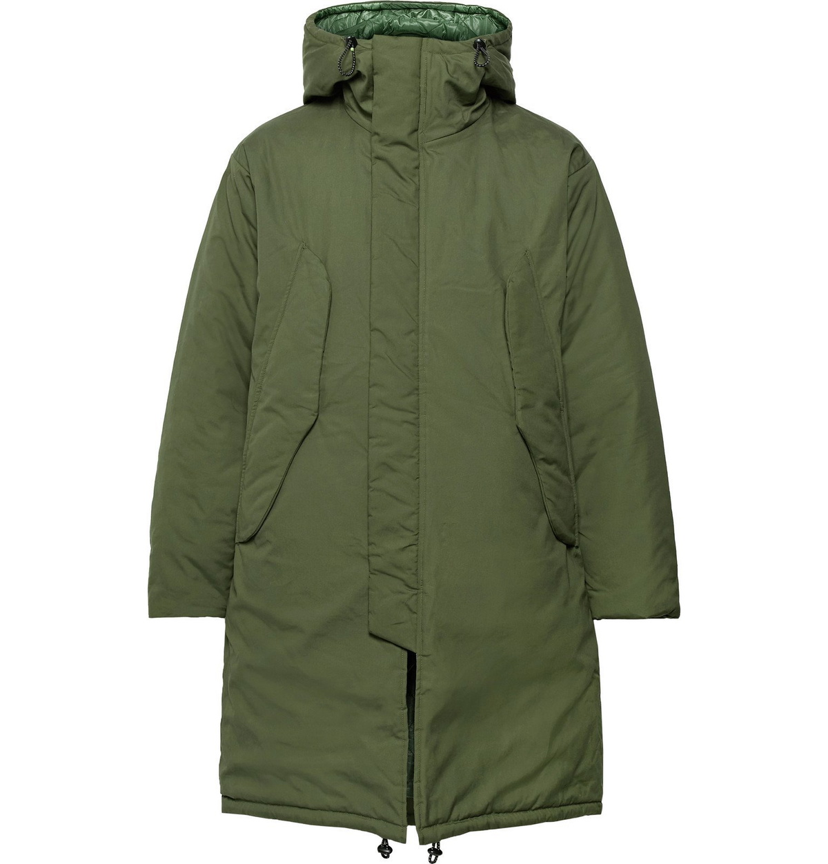 MONITALY モニタリー HARRYSCOAT 中綿 コート 38 USA Monitaly - Harry's Vancloth Cotton Oxford Hooded Parka - Green