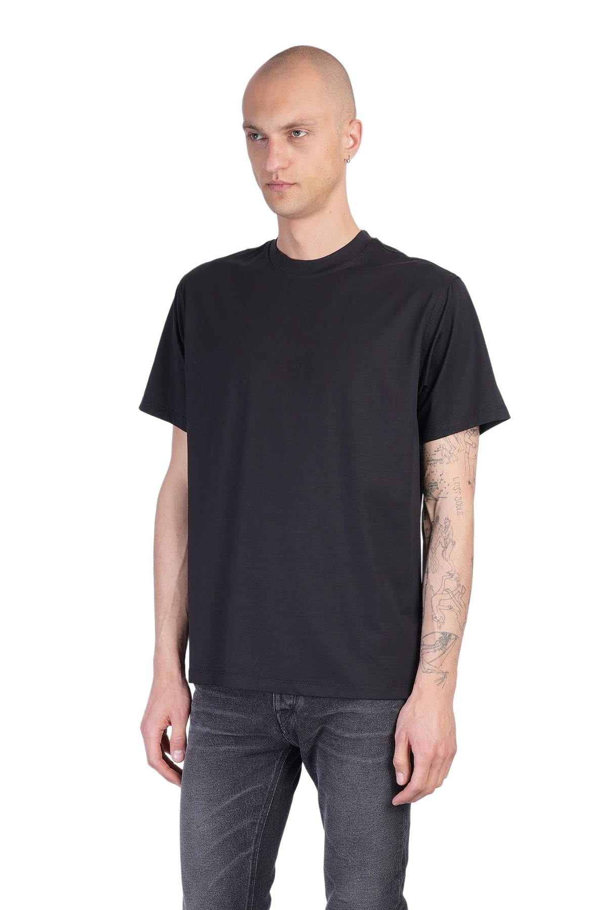 Salvatore Santoro T-shirt In Black Cotton