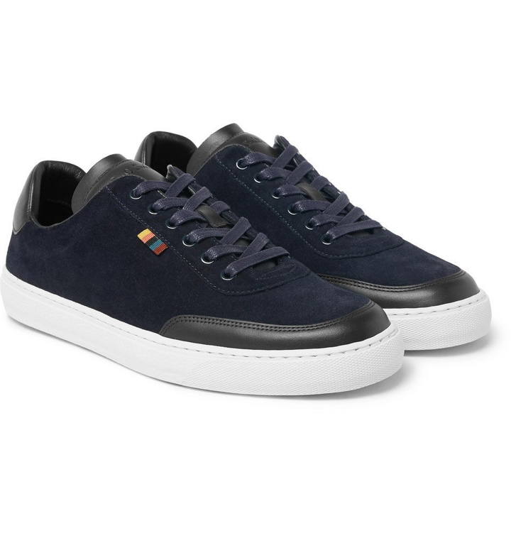 Photo: Paul Smith - Earle Suede and Leather Sneakers - Men - Navy