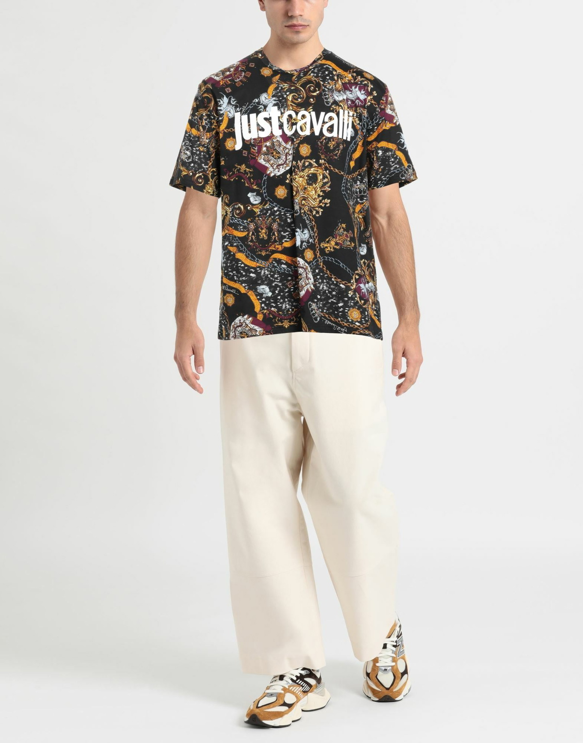 Just Cavalli Mens T-shirt in Black