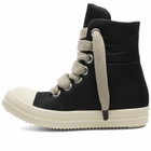 Rick Owens DRKSHDW High Jumbo Lace Puffer Sneakers in Black/Pearl/Milk