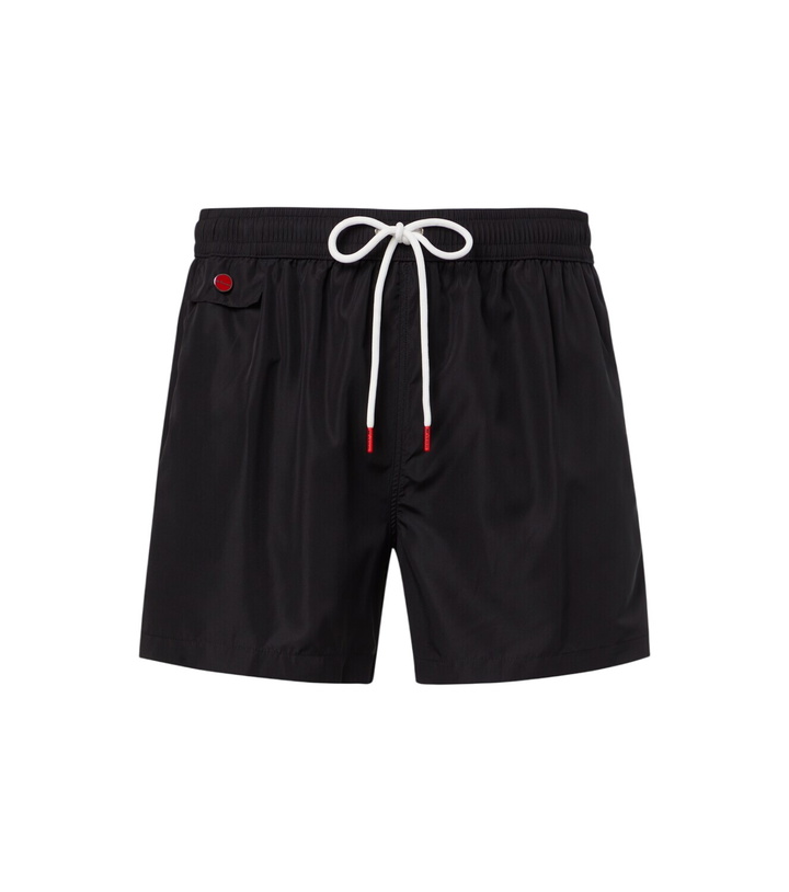 Photo: Kiton Logo swim trunks