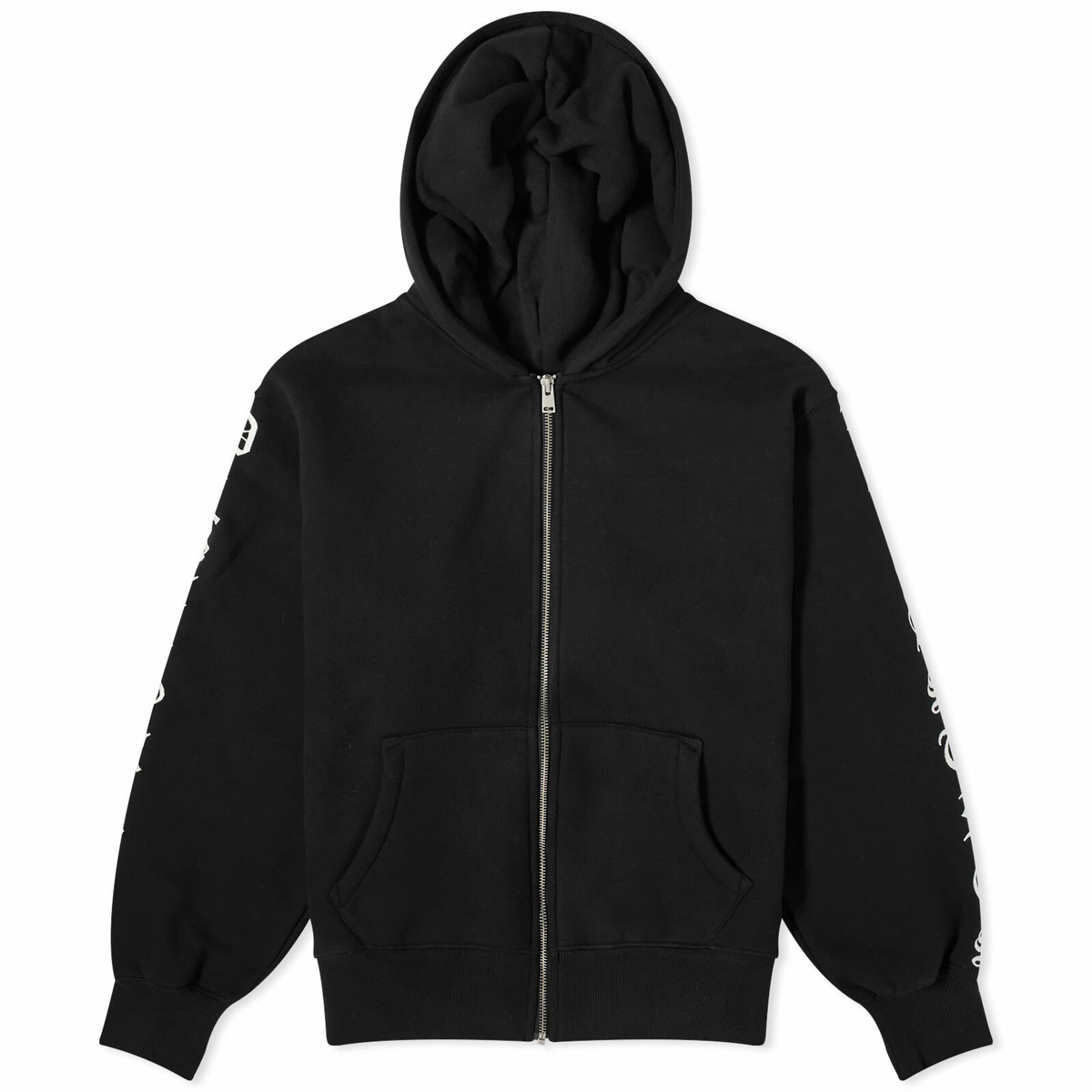 Pleasures Men's Oe Zip Up Hoodie in Black PLEASURES