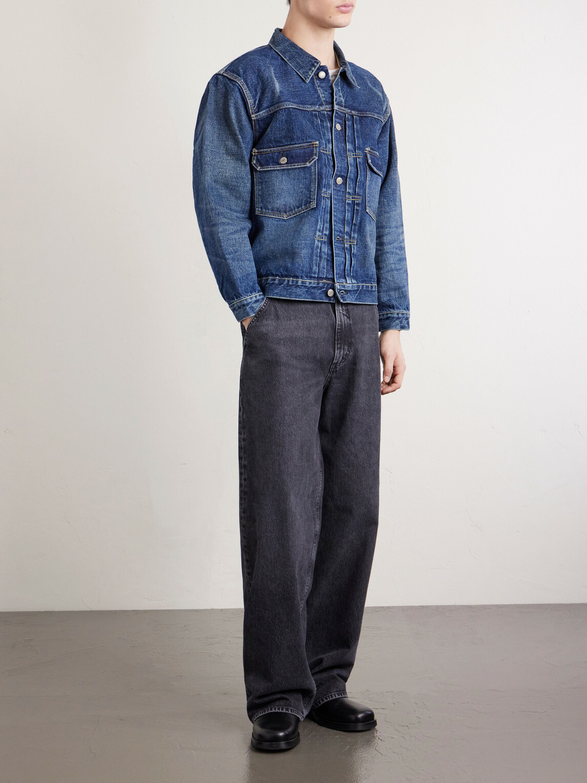 FULLCOUNT - Type 2 Fear of the Dark Selvedge Denim Jacket - Blue