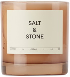 Salt & Stone Saffron & Cedar Candle, 8.5 oz