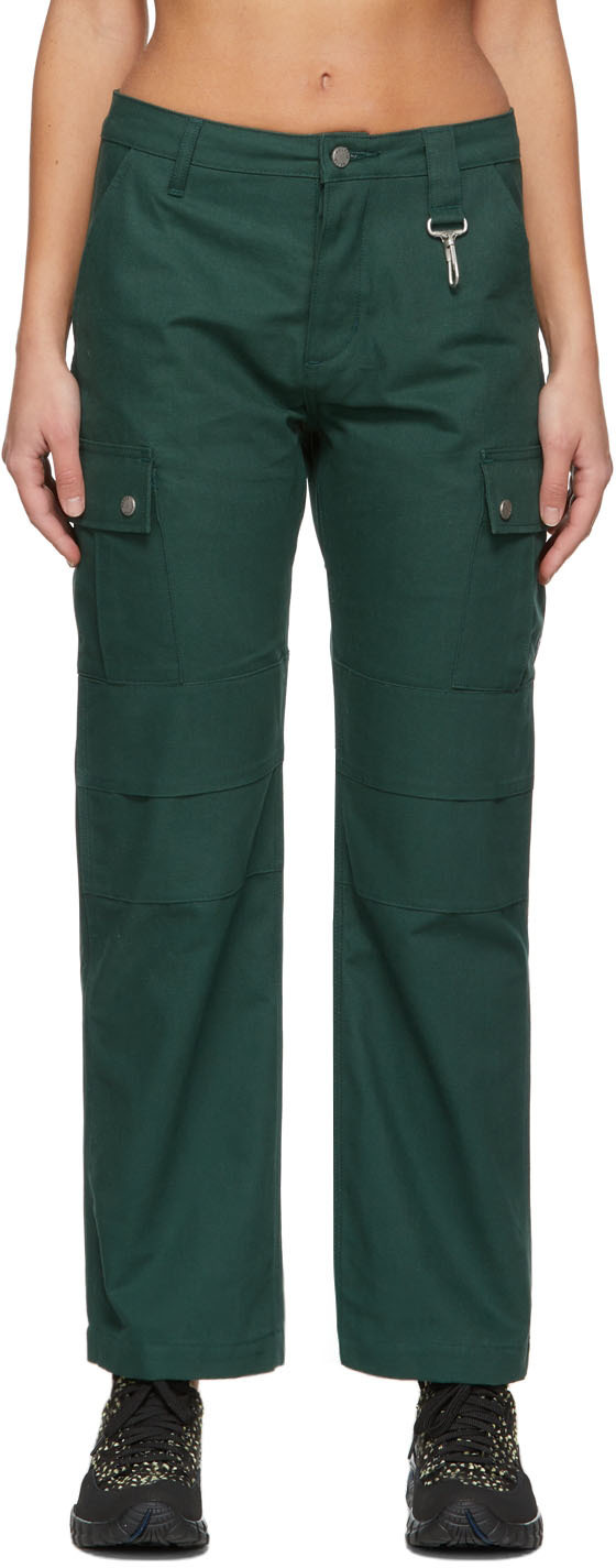 Reese Cooper Brown Canvas Cargo Trousers Reese Cooper