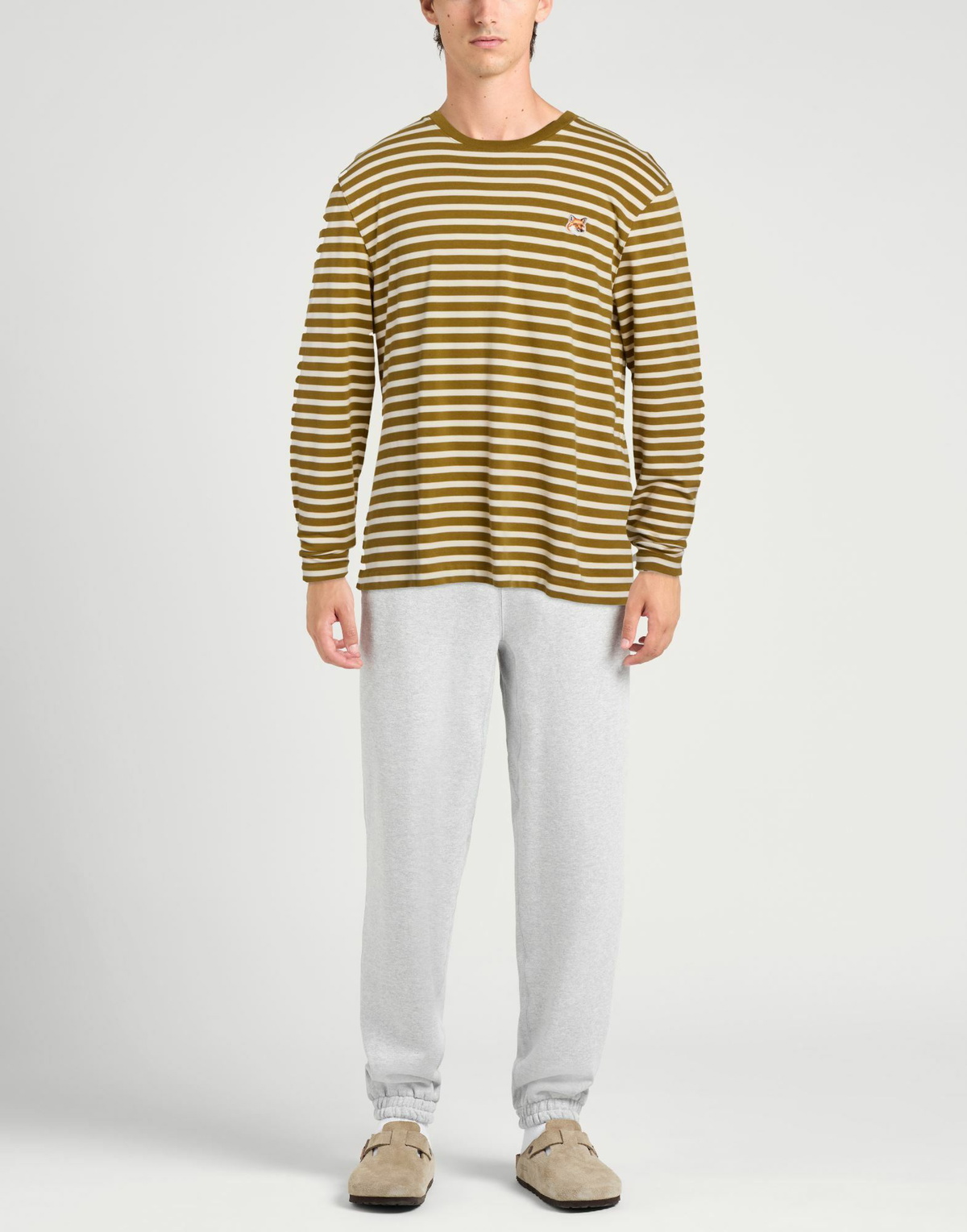 Maison Kitsuné Mens T-shirt Khaki
