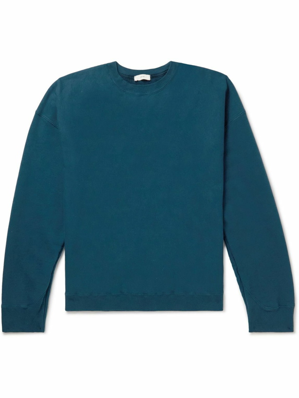 Photo: ATON - Cotton-Jersey Sweatshirt - Blue