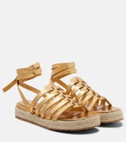 Gianvito Rossi Leather espadrille sandals