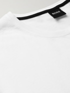 HUGO BOSS - Slim-Fit Logo-Embroidered Stretch-Cotton Jersey Pyjama T-Shirt - White - S