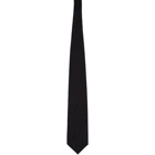 Comme des Garcons Homme Deux Black Silk Jacquard Tie
