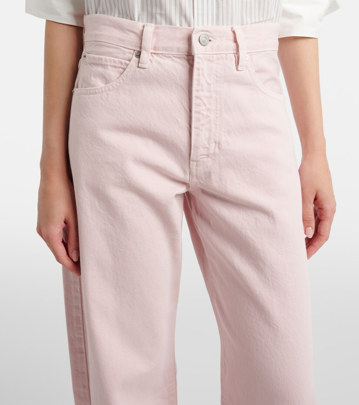 Frame Bubble barrel-leg jeans
