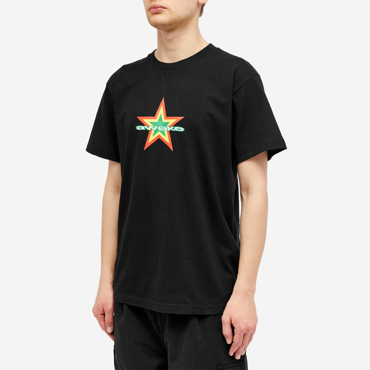 Awake NY Men's Star Logo T-Shirt in Black Awake NY