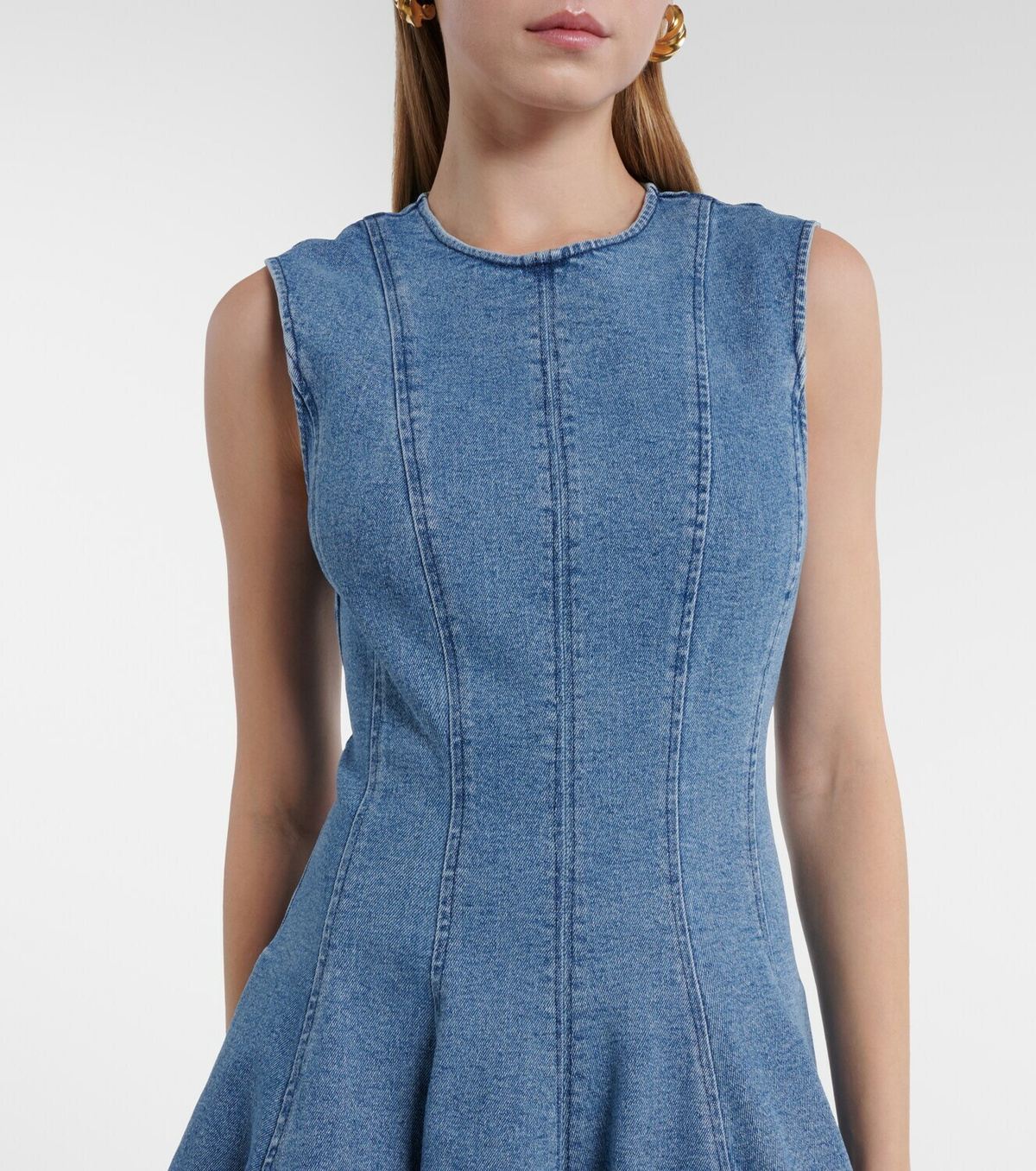 Simkhai Bowen denim maxi dress