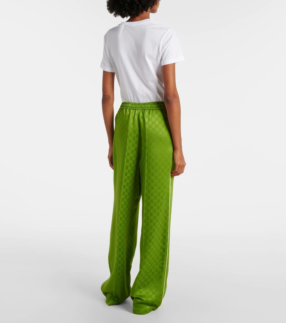 Gucci GG satin jacquard wide-leg pants Gucci Gucci GG satin jacquard wide-leg pants Gucci