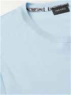 HANRO - Night & Day Printed Cotton-Jersey Pyjama Set - Blue