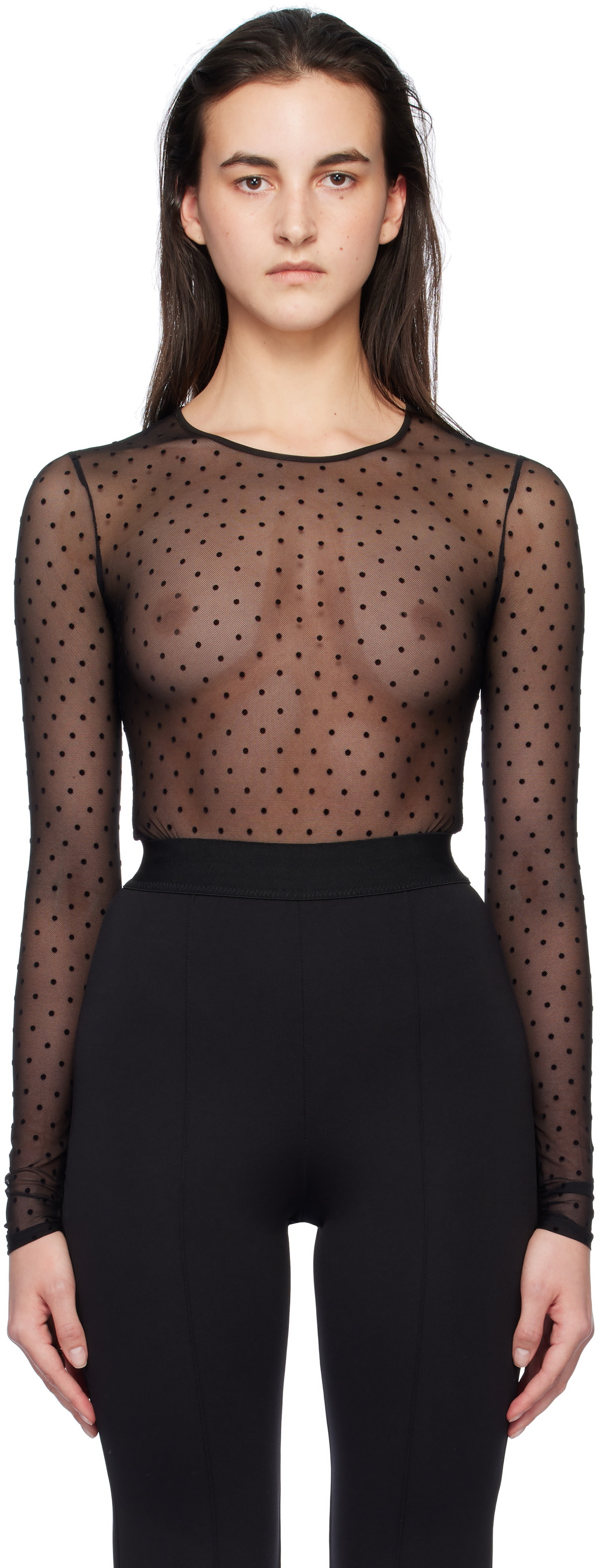 WARDROBE.NYC Black Polka Dot Bodysuit WARDROBE.NYC WARDROBE.NYC Black Polka Dot Bodysuit WARDROBE.NYC
