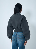 Alexander Wang Logo Motif Zip-Up Sweateshirt