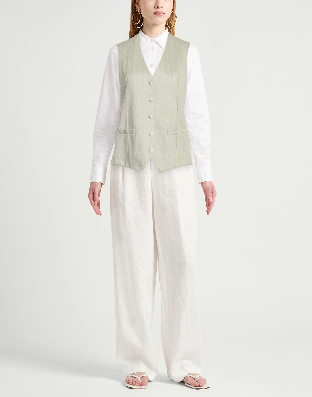 Circolo 1901 Womens Tailored Vest Light in Green